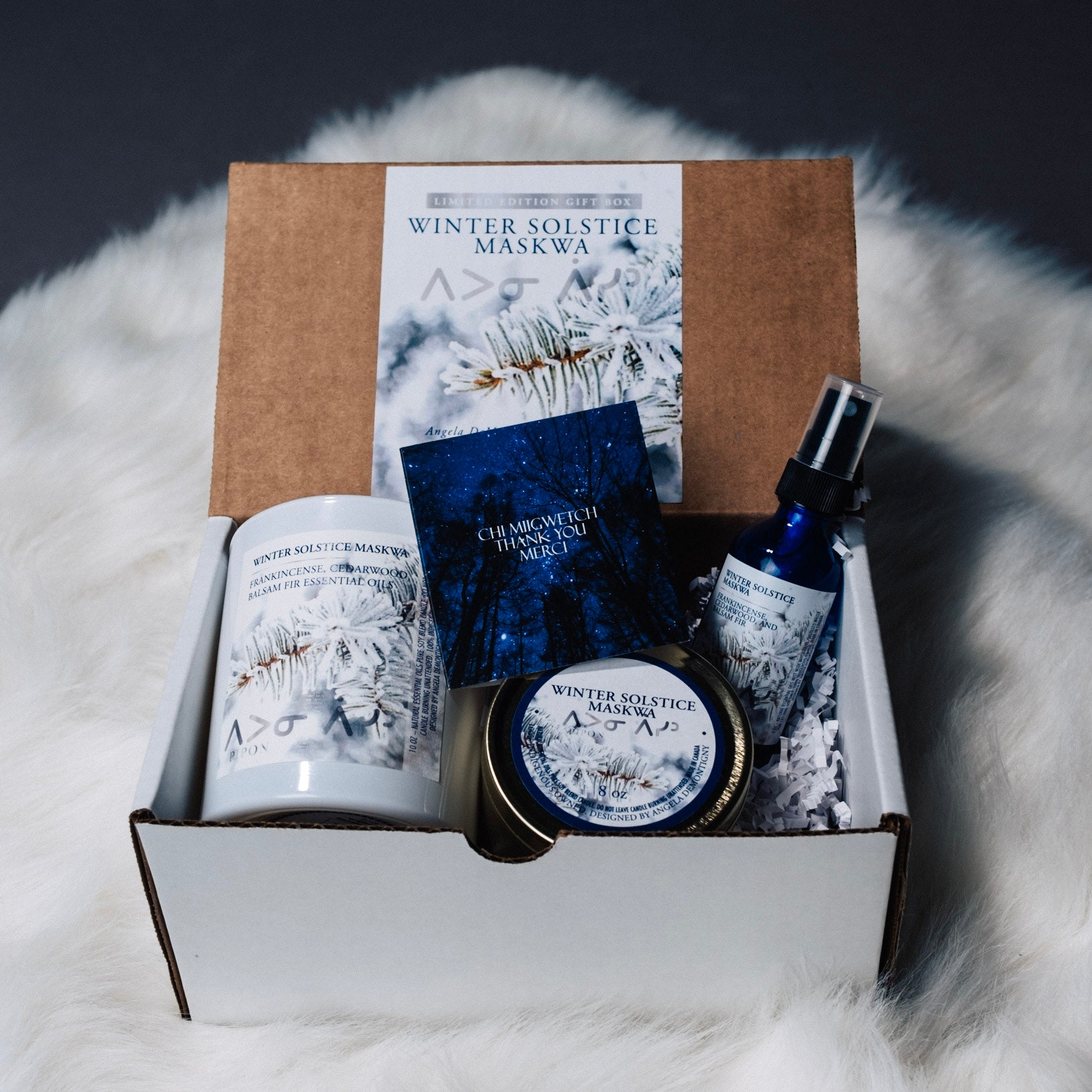 Winter Solstice Maskwa - Special Edition Ceremony Set - LODGE Soy Candles