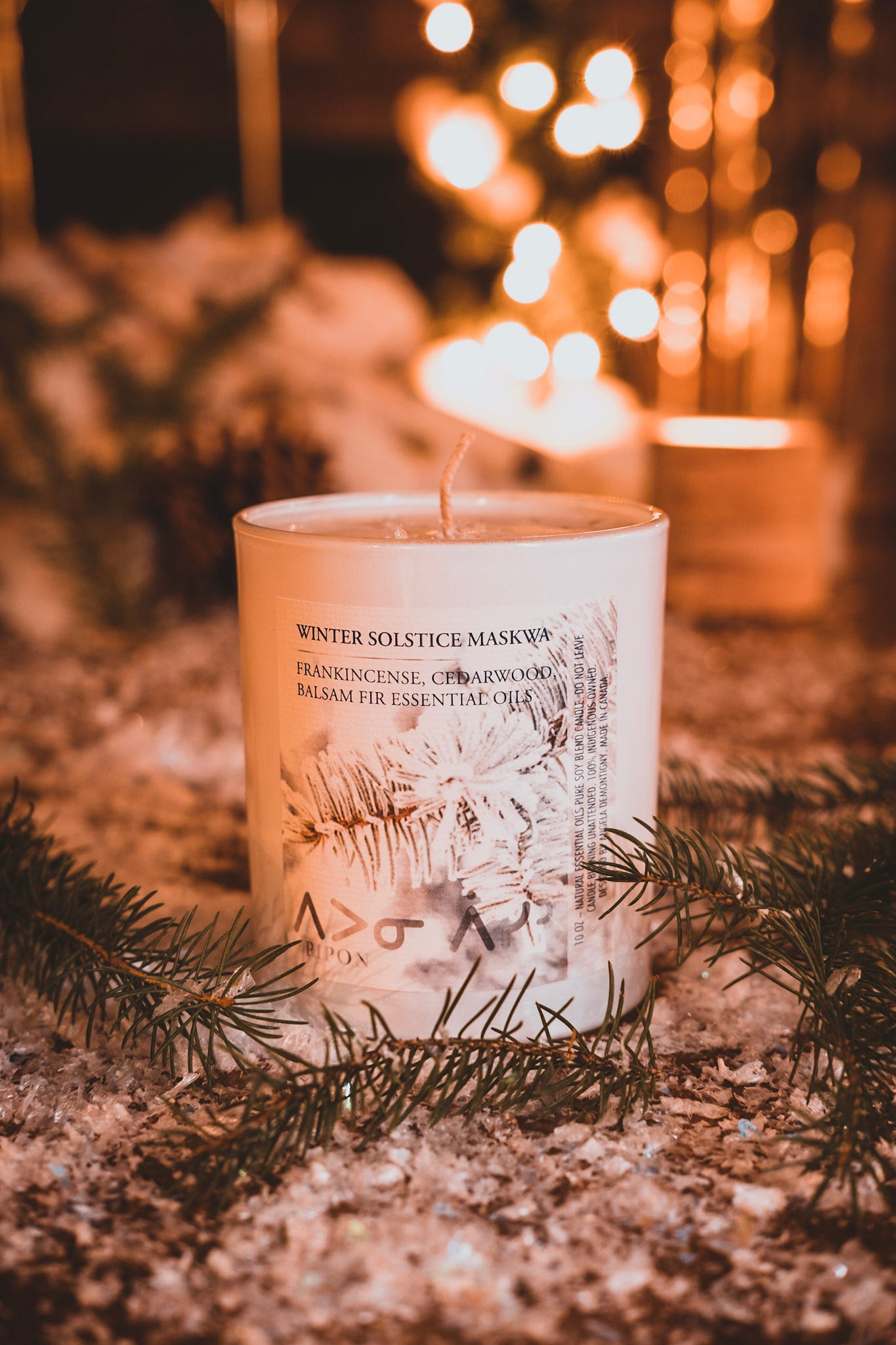 Winter Solstice Maskwa - Special Edition 10oz Soy Candle - LODGE Soy Candles