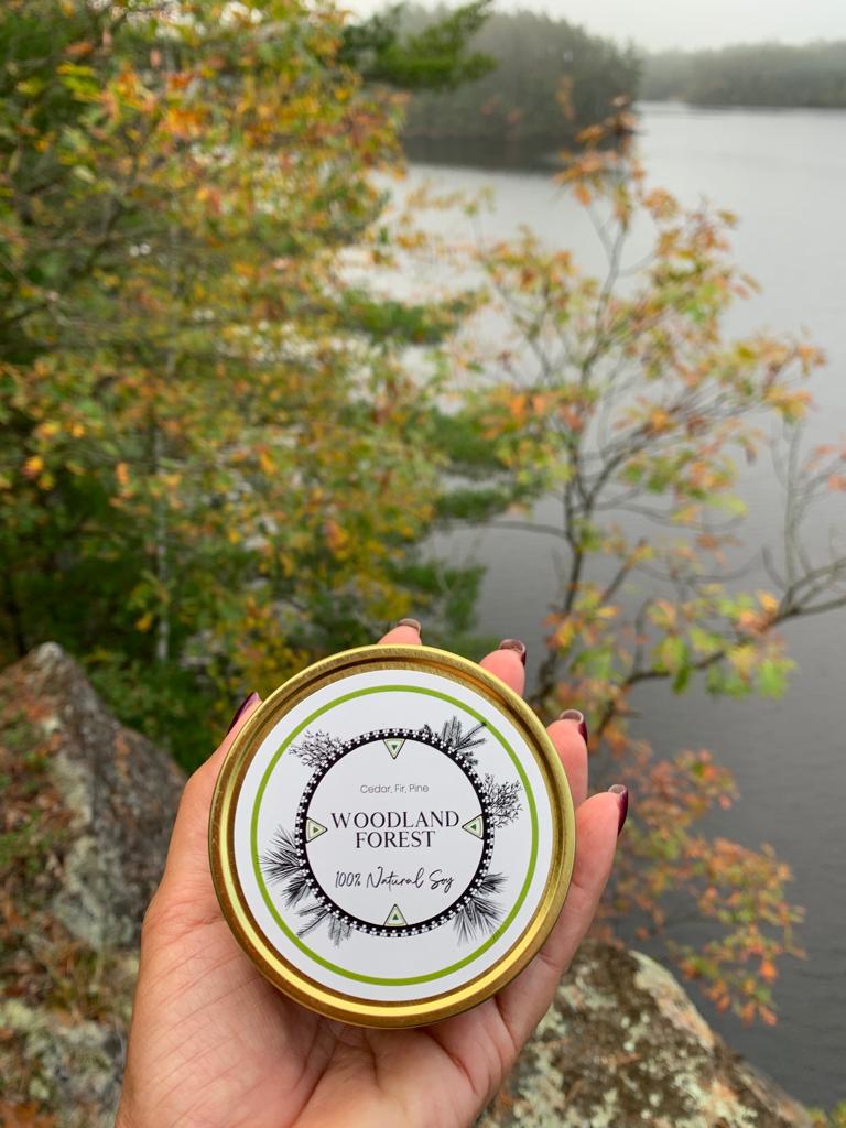 Woodland Forest - 8oz Travel Tin - LODGE Soy Candles